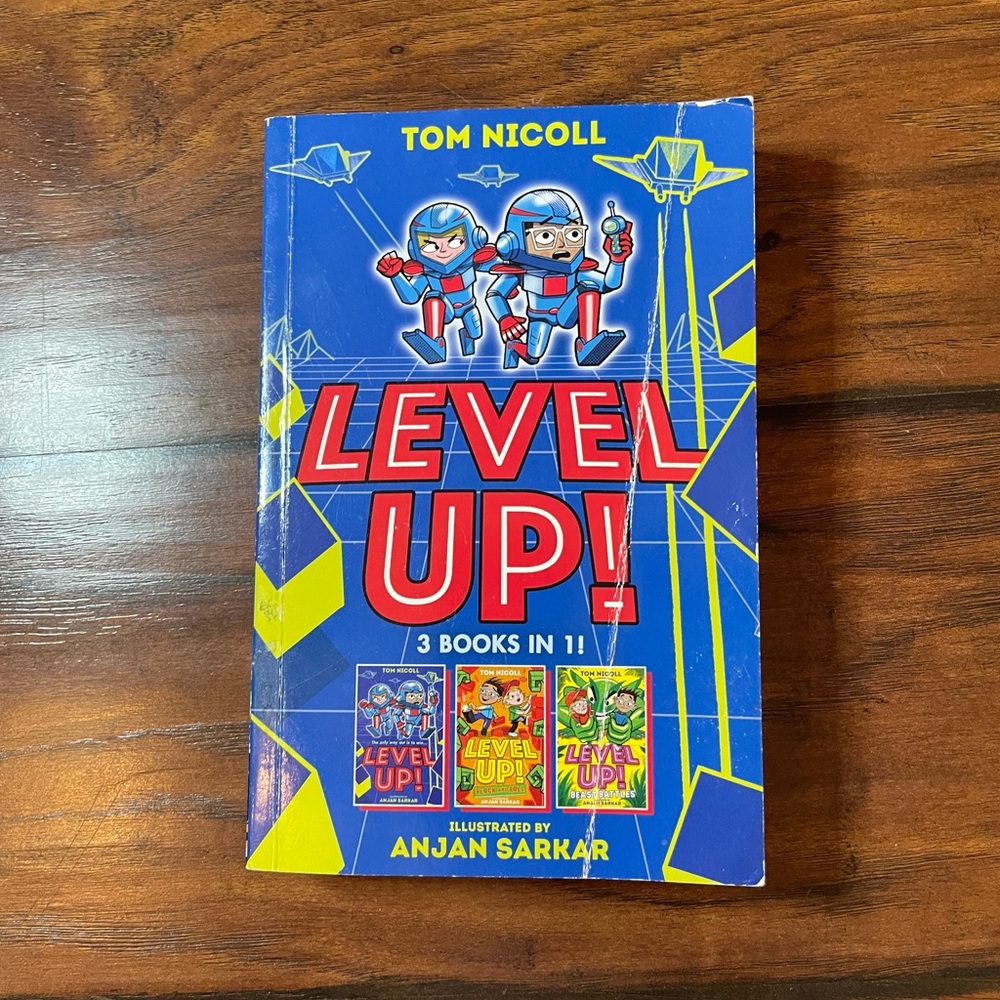 Level Up by Nicoll Tom Book Paperback 3-in 1 Kids Gaming Chapter Little Tiger